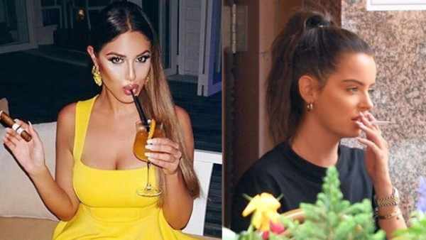 Maura Higgins Smoking